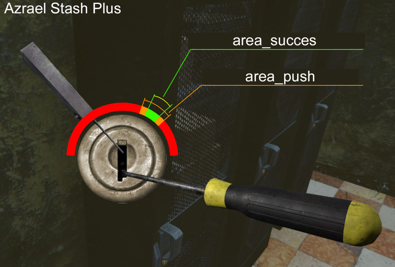 Azrael's Stash lockpick interface